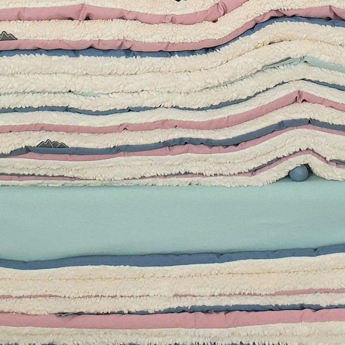 Couverture Bebe Couleur Papayeou Bleu Orage