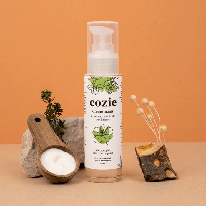Crème main - au gel de lin et huile de chanvre - 50ml - Boutique zéro déchet 74 - My Eco House Crème main - au gel de lin et huile de chanvre - 50ml - Boutique zéro déchet 74 - My Eco House
