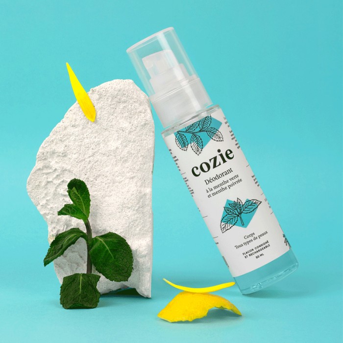Déodorant - à la menthe verte et menthe poivrée - 50ml - boutique zéro déchet 74 - my eco house Déodorant - à la menthe verte et menthe poivrée - 50ml - boutique zéro déchet 74 - my eco house