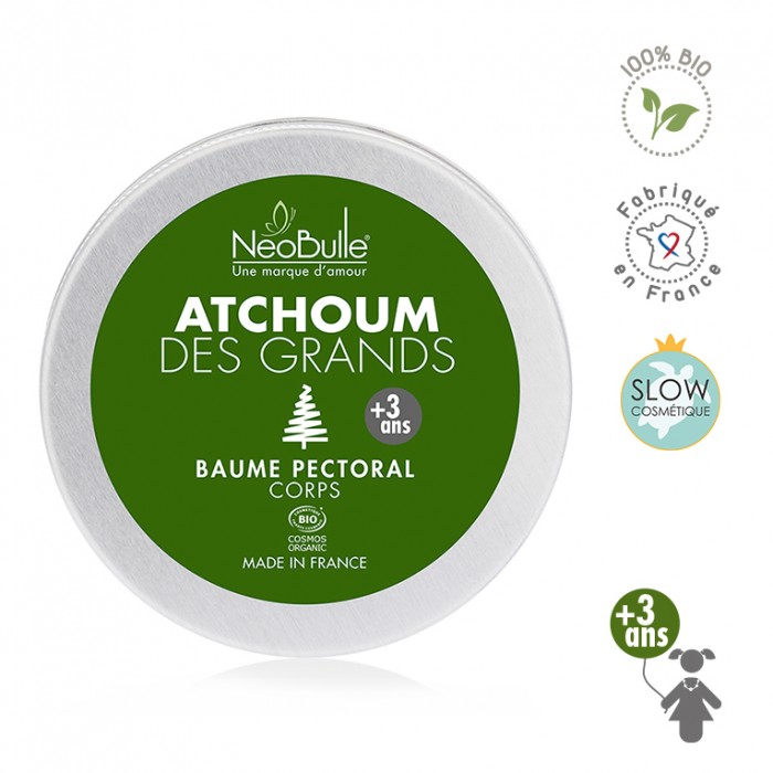 Atchoum des grands - Baume pectoral - Boutique zéro déchet 74 - My Eco House Atchoum des grands - Baume pectoral - Boutique zéro déchet 74 - My Eco House
