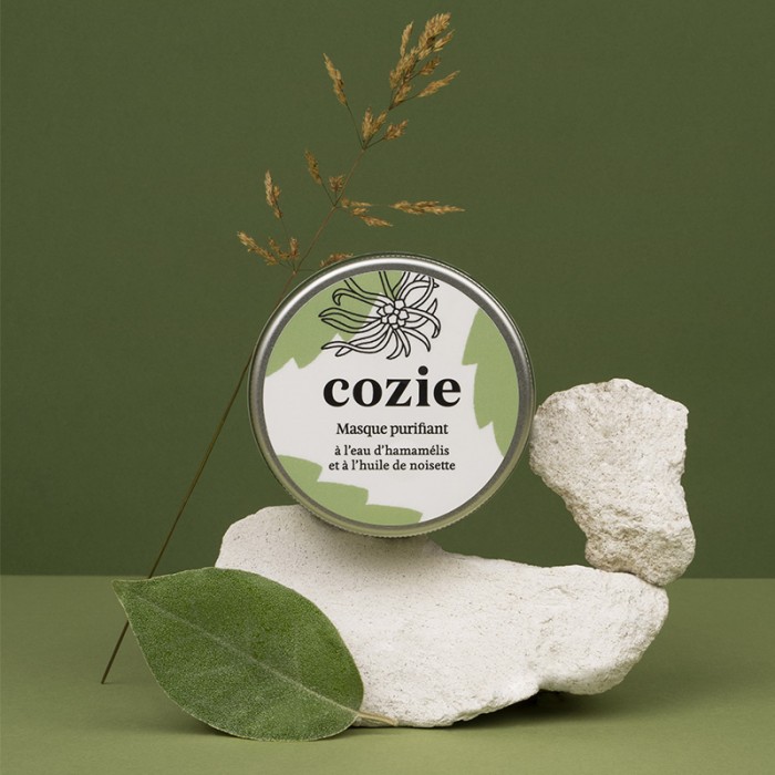 Masque visage purifiant - à l'eau d'hamamélis et à l'huile de noisette - 100 ml - Boutique zéro déchet 74 - My Eco House Masque visage purifiant - à l'eau d'hamamélis et à l'huile de noisette - 100 ml - Boutique zéro déchet 74 - My Eco House