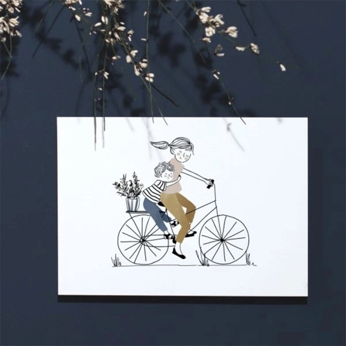 Carte Balade à vélo garçon - Boutique zéro déchet 74 - My eco House Carte Balade à vélo garçon - Boutique zéro déchet 74 - My eco House