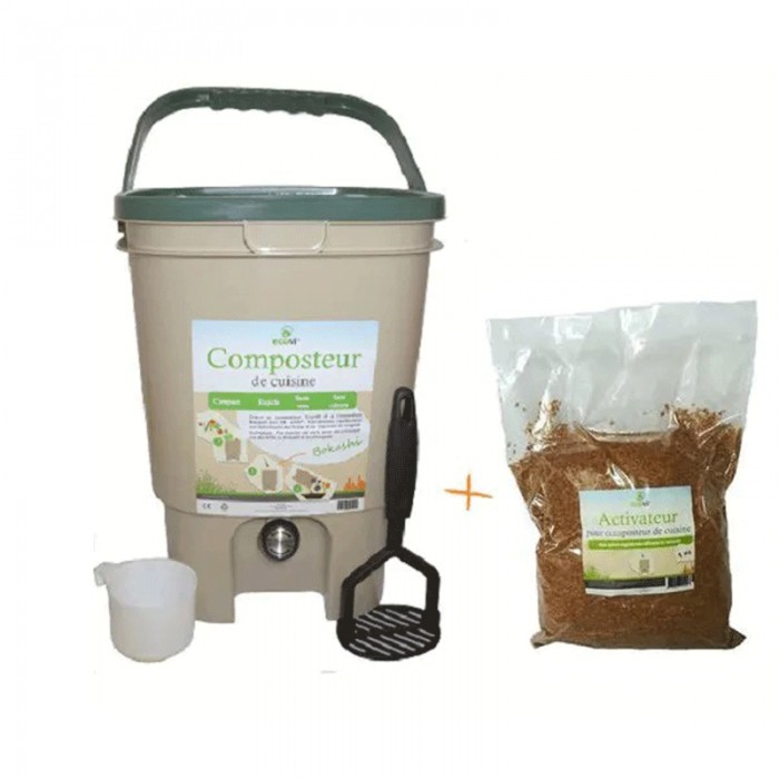 Composteur de cuisine BOKASHI 20L avec Activateur - Boutique zéro déchet , épicerie Vrac My Eco House 74 Composteur de cuisine BOKASHI 20L avec Activateur - Boutique zéro déchet , épicerie Vrac My Eco House 74