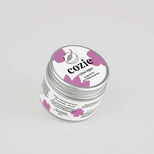 Crème légère visage - au gel de lin et huile de prune - 30ml - Boutique zérodéchet 74 - My eco House