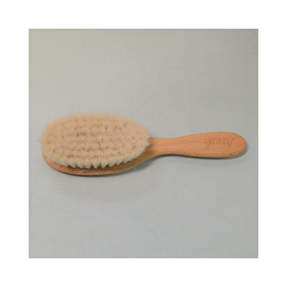 Brosse Cheveux Bébé - Bois de Hêtre, Poils de Chèvre