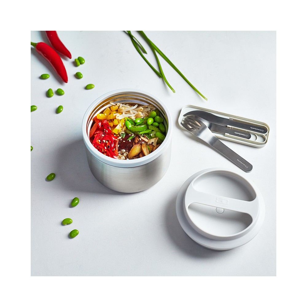 MB Element gris Silver - Lunch box isotherme - Maintient votre repas au  chaud et au frais jusqu'à 10h
