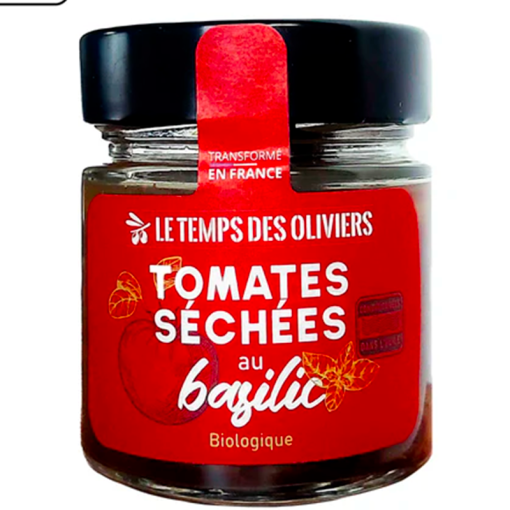 Tomates séchées au Basilic - Bio - 200g