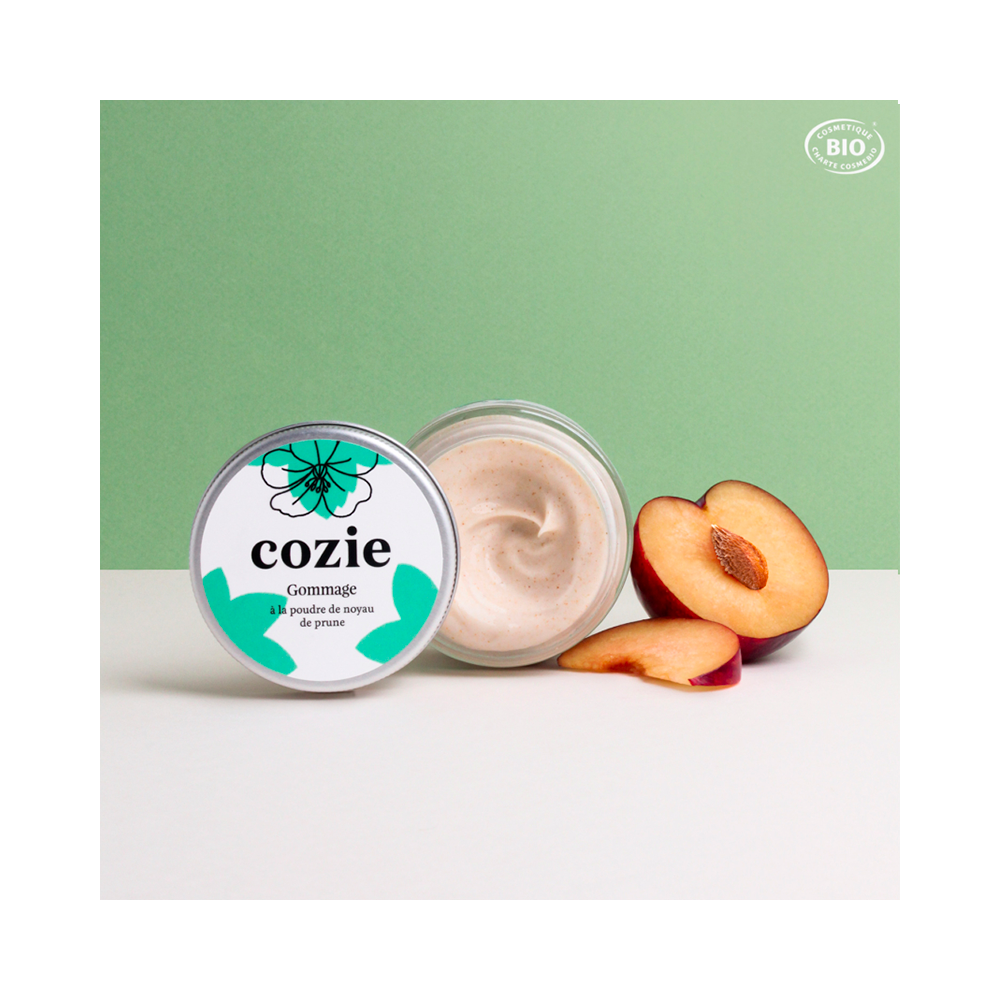 Gommage visage - à la poudre de noyau de prune - 50ml - Boutique zéro déchet 74 - My Eco House Gommage visage - à la poudre de noyau de prune - 50ml - Boutique zéro déchet 74 - My Eco House