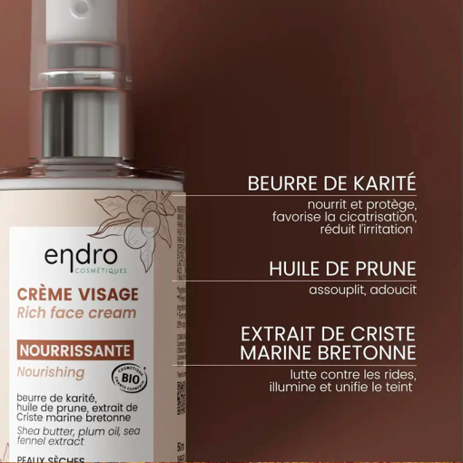 Crème Visage Endro - Nourissante - 50ml