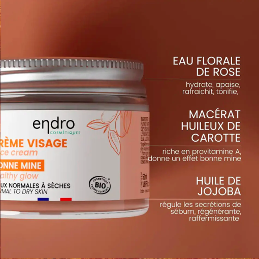 Crème visage - Bonne mine - 50ml - Boutique zéro déchet 74 - My eco House