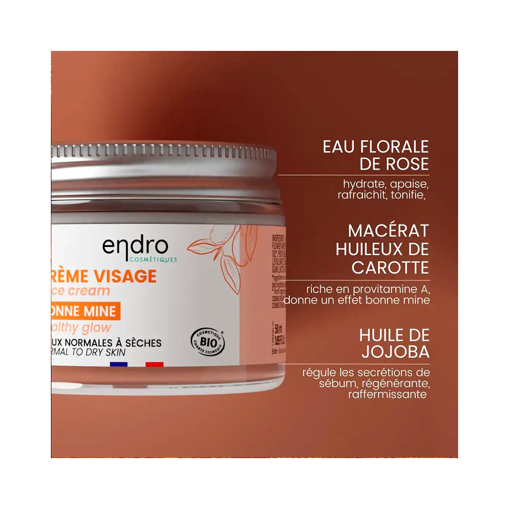 Crème visage - Bonne mine - 50ml - Boutique zéro déchet 74 - My eco House Crème visage - Bonne mine - 50ml - Boutique zéro déchet 74 - My eco House