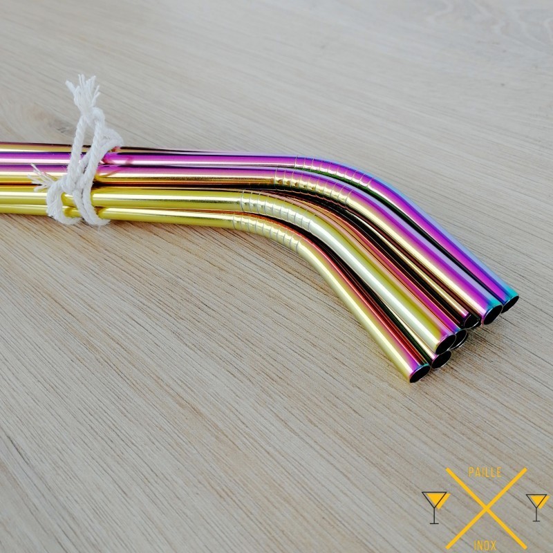 Paille inox rainbow Paille inox rainbow