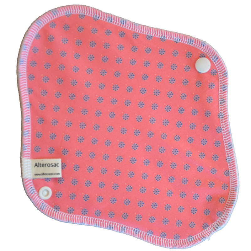 Serviette hygiénique lavable - florale rose Serviette hygiénique lavable - florale rose