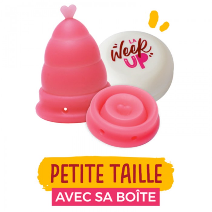 Cup menstruelle piliable Rose - La Week'Up - My Eco House Cup menstruelle piliable Rose - La Week'Up - My Eco House